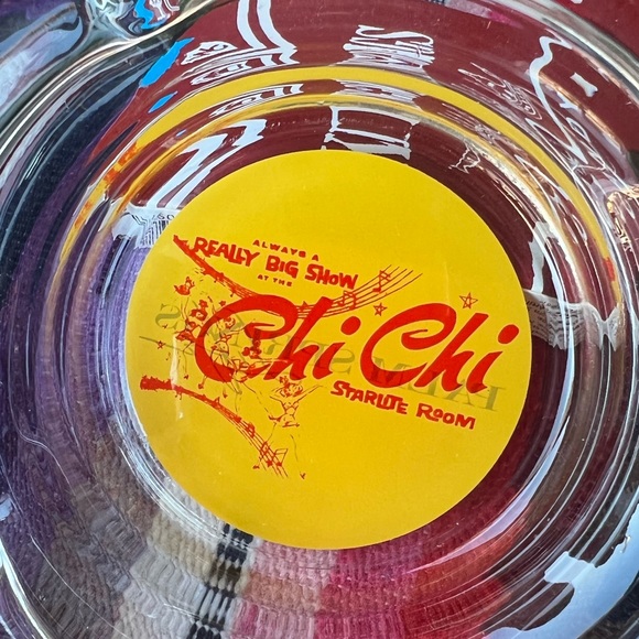 Vintage Chi Chi Lounge Glass Ashtray - Picture 5 of 6